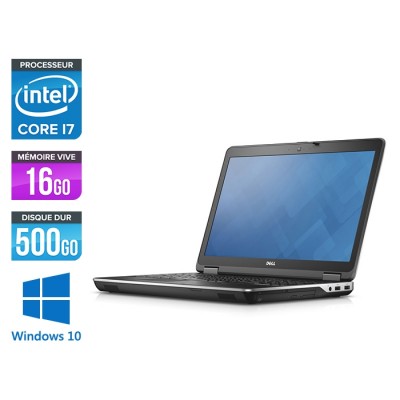 Pc portable - Dell E6540 - 15.6 FHD - i7 - 16Go - 500Go HDD - AMD Radeon HD 8790M - Webcam - Windows 10