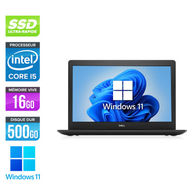PC portable reconditionné - Dell Latitude 3590 - i5 - 16Go - 500Go SSD - 15,6'' FHD - W11 - État correct