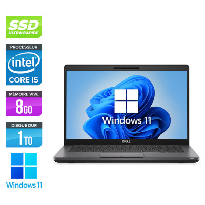 Pc portable reconditionné - Dell 5400 - Core i5 - 8Go - 1To SSD - Windows 11