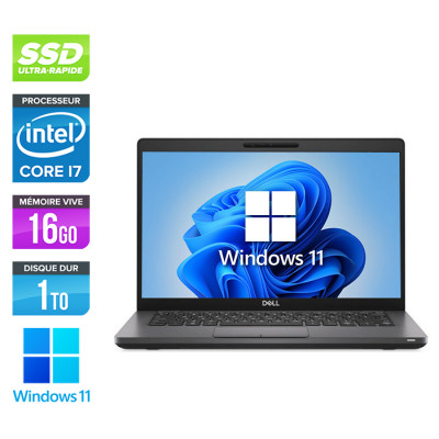 Pc portable reconditionné - Dell 5400 - Core i7 - 16Go - 1To SSD - Windows 11 - État correct