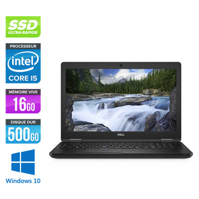 Ordinateur portable reconditionné - Dell latitude 5590 - i5 - 16 Go - 500 Go SSD - Windows 10