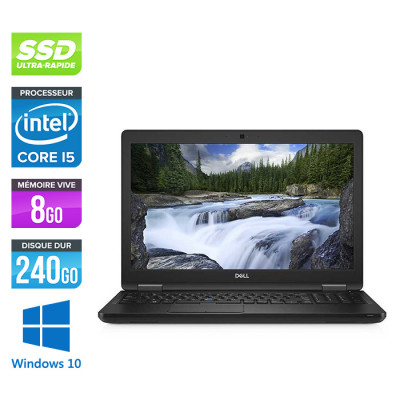 Ordinateur portable reconditionné - Dell latitude 5590 - i5 - 8 Go - 240 Go SSD - Windows 10