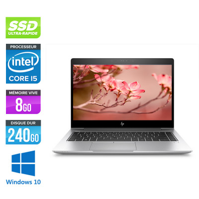 Pc portable reconditionné HP EliteBook 840 G6 État correct - i5 - 8Go - 240Go SSD - W10