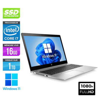 Pc portable reconditionné - HP EliteBook 850 G6 - i7-8665U - 16 Go - 1 To SSD - Windows 11