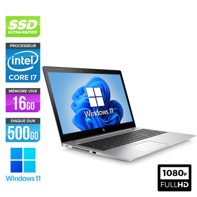 Pc portable reconditionné - HP EliteBook 850 G6 - i7-8665U - 16 Go - 500Go SSD - Windows 11 - État correct