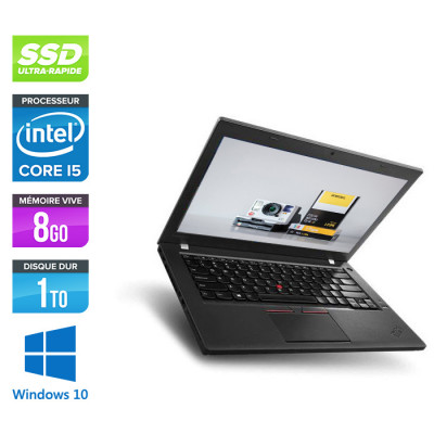 Ultrabook reconditionné - Lenovo ThinkPad X270 - i5 6200U - 8Go - 1 To SSD - Windows 10