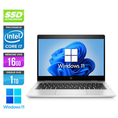 Ultrabook convertible reconditionné - HP EliteBook X360 830 G6 - Intel core i7 - 16Go - 1 To SSD - Windows 11