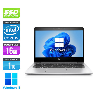 PC portable reconditionné - HP Elitebook 830 G5 - i5-8250U - 16 Go - 1To SSD - FHD - Windows 11