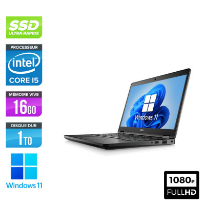 Ultrabook reconditionné - Dell Latitude 5490 - i5-8250U - 16Go DDR4 - 1To SSD - Windows 11