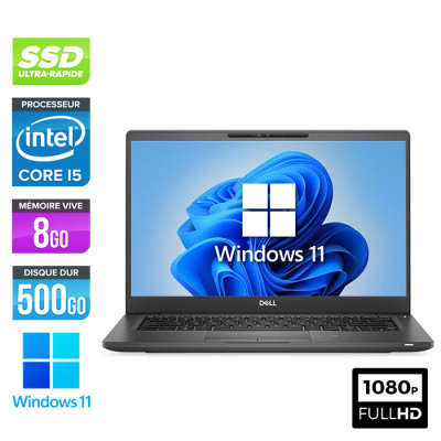 Ultrabook reconditionné - Dell Latitude 7300 - Intel i5 - 8Go - 500Go SSD - FHD - Windows 11