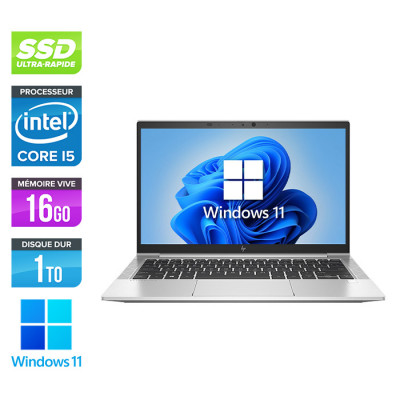 Ultrabook reconditionné - HP EliteBook 830 G7 - i5-103100U - 16Go - 1 To SSD - FHD - Windows 11