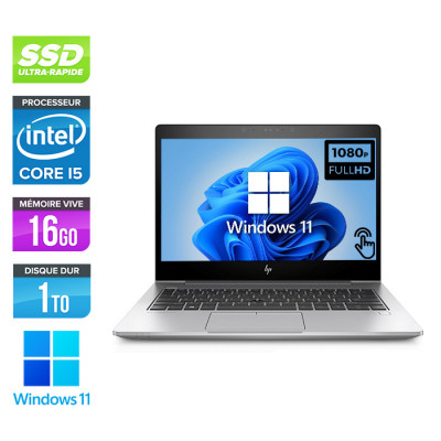 Ultrabook reconditionné - HP EliteBook 830 G5 - i5-8250U - 16Go - 1 To SSD - FHD Tactile - Windows 11