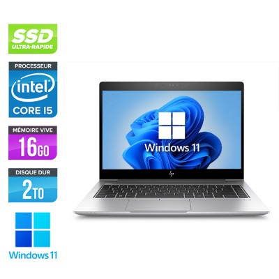 Ultrabook reconditionné - HP EliteBook 840 G5 - i5 - 16Go - SSD 2 To - 14'' - Windows 11