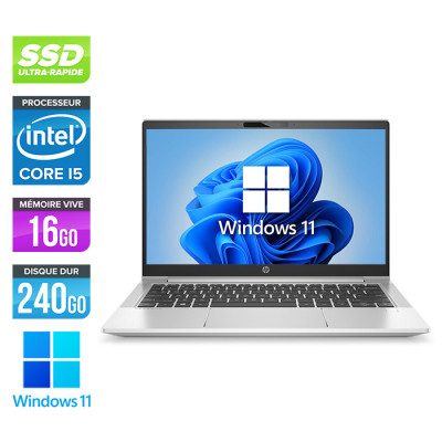 Ultrabook reconditionné - HP 630 G8 - i5-1135G7 - 16Go - 240Go SSD - 13.3'' FHD - Win11