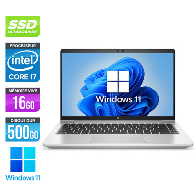 Ultrabook reconditionné - HP Probook 640 G8 - i7-1165G7 - 16Go - 500Go SSD - 14'' FHD - Win11