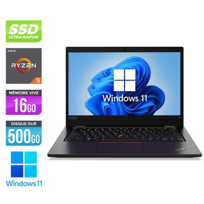 Ultrabook reconditionné - Lenovo Thinkpad L13 Gen 2 - AMD Ryzen 5 Pro 5650U - 16Go - 500Go SSD - Windows 11