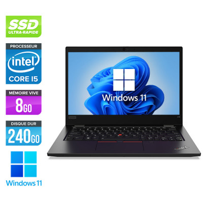 Ultrabook reconditionné Lenovo Thinkpad L13 - i5-10310U - 8Go - 240Go SSD - 13" FHD - Windows 11 - État correct