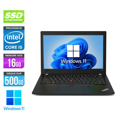 Lenovo ThinkPad X280 - i5 - 16Go - 500Go SSD - Windows 11