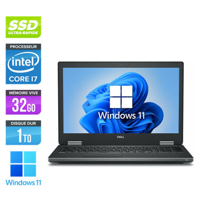 Dell Precision 7710 - i7 - 32Go DDR4 - 500GoSSD - NVIDIA Quadro M4000M - Windows 10