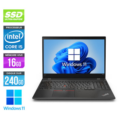 Lenovo ThinkPad P52S - Workstation portable reconditionnée - i5 - 16Go - 240 Go SSD - Windows 11 - État correct