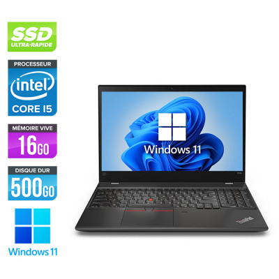 Lenovo ThinkPad P52S - Workstation portable reconditionnée - i5 - 16Go - SSD 500Go - Windows 11