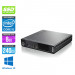 Pack PC bureau reconditionné avec écran 23" - Lenovo ThinkCentre M73 Tiny - i5 - 8Go - 240Go SSD - Windows 10