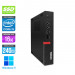 Pack avec écran reconditionné - Lenovo ThinkCentre M720Q Tiny + Écran 22" Lenovo T22I-10 - Intel core i5-8400T - 16Go RAM DDR4 - 240Go SSD - Windows 11