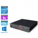 Pack pc de bureau reconditionne Lenovo ThinkCentre M700 Tiny + Écran 20" - Intel core i3-6100T - 8Go RAM DDR4 - HDD 500Go - Windows 10 Famille